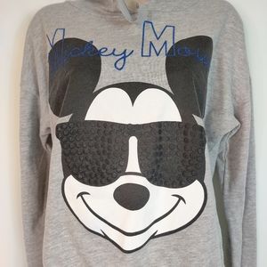Mickey mouse gray hoodie‎ sunglasses